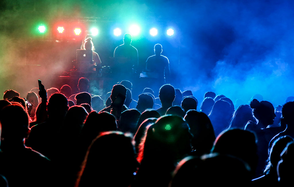group of people in a concert