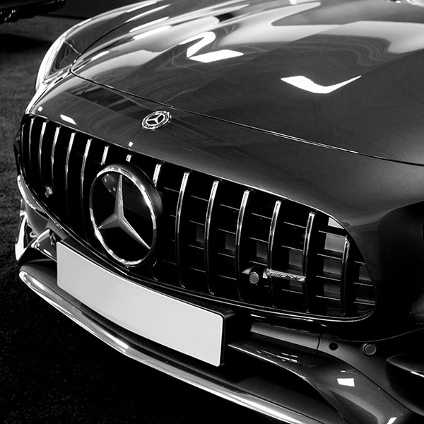 black luxury mercedes transfer