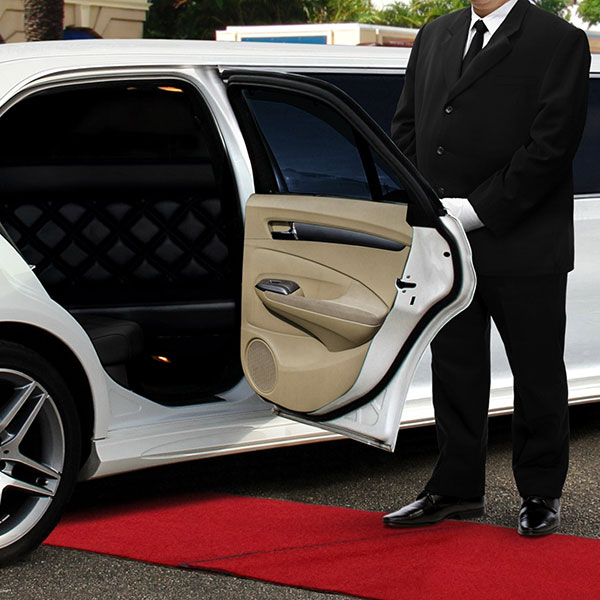 transport in luxury vehicle for formal events