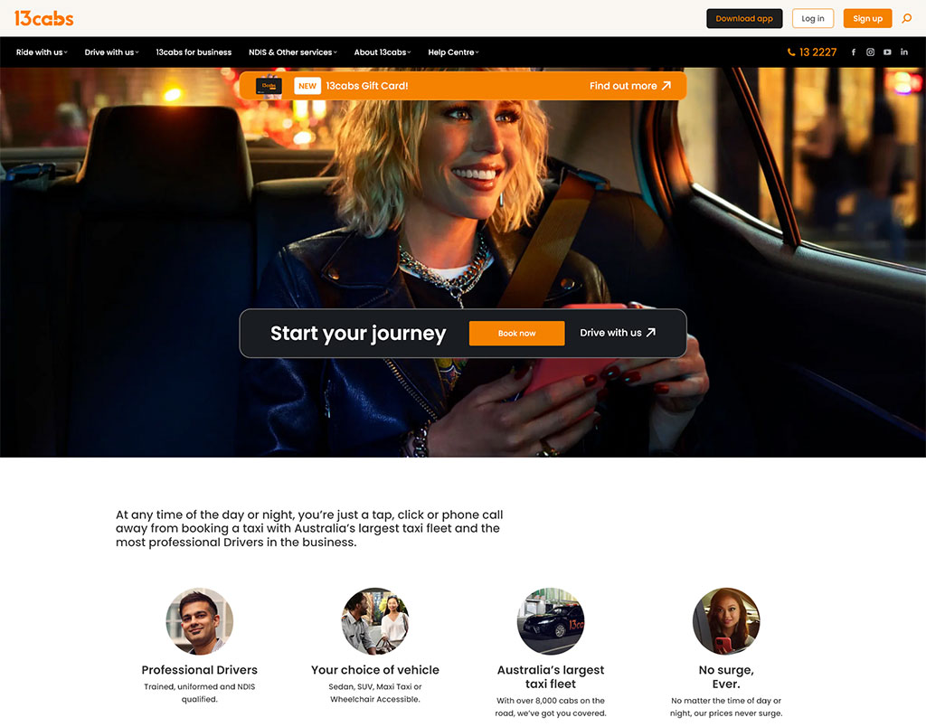 13cabs taxi, an option for Sydney airport transfers