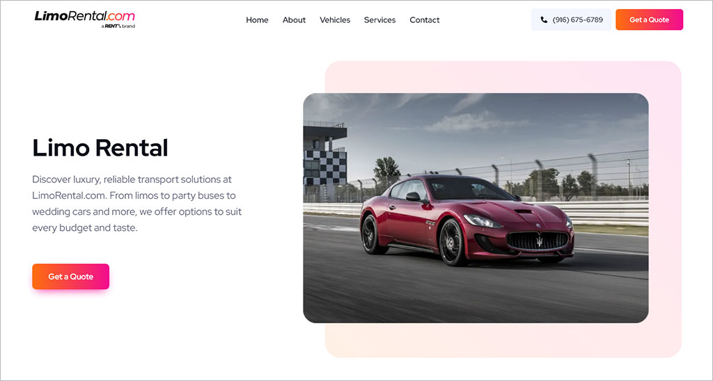 LimoRental.com white Chrysler 300 limo