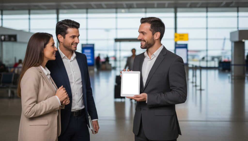how to request a meet-and-greet at airport pickup