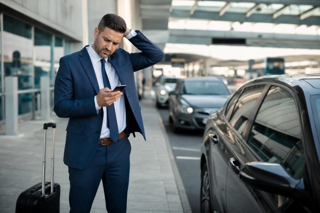 unreliable taxi service for corporate visitors