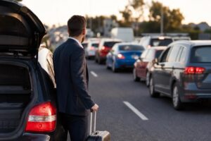 how to get from hotel to airport in peak traffic