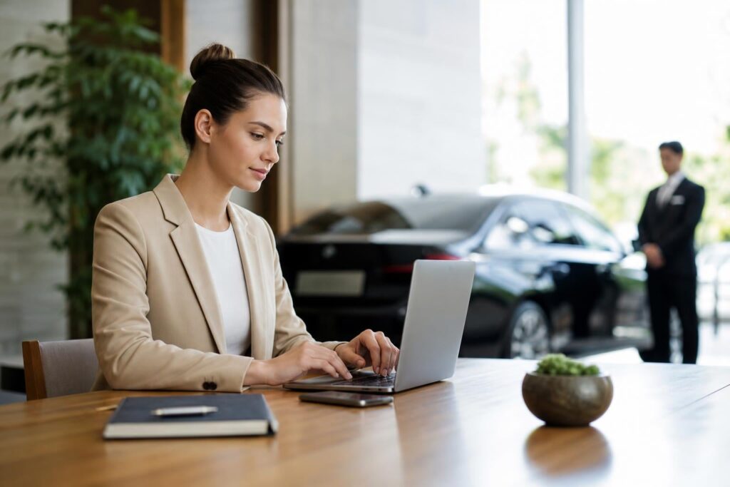 step-by-step process for booking an online chauffeur transfer